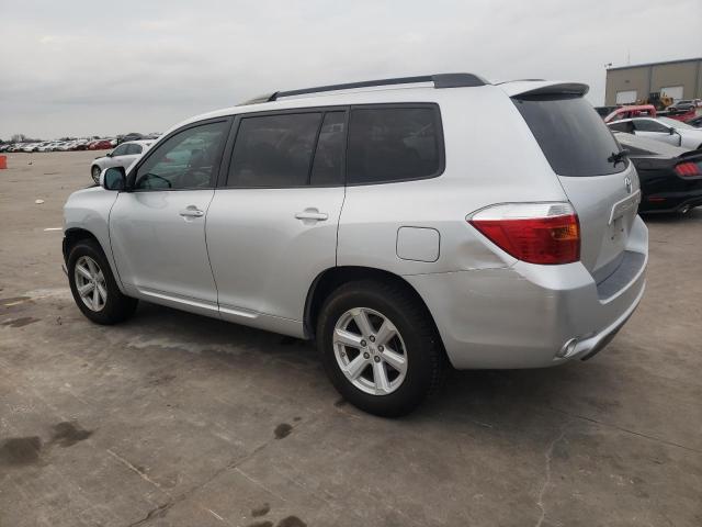 5TDKK3EH6AS012896 - 2010 TOYOTA HIGHLANDER SE SILVER photo 2