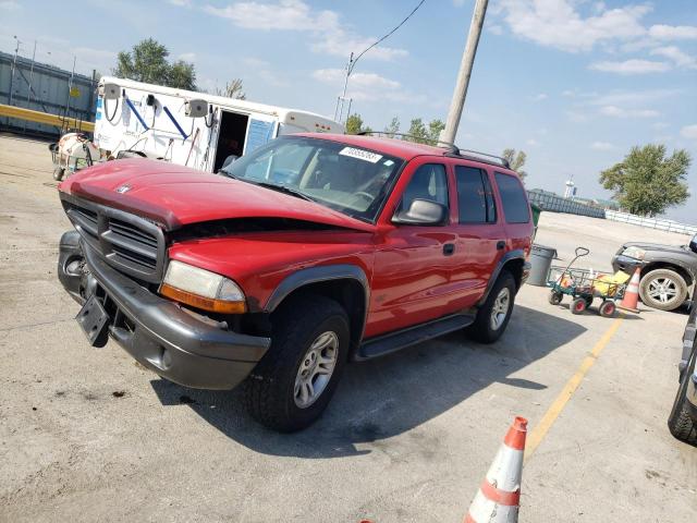 1B4HS38N52F209245 - 2002 DODGE DURANGO SPORT RED photo 1