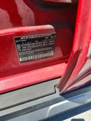 WDCTG4EB3FJ180789 - 2015 MERCEDES-BENZ GLA 250 红色 照片 13