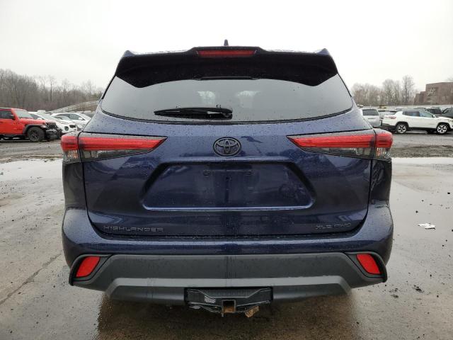 5TDGZRBH9MS553082 - 2021 TOYOTA HIGHLANDER XLE BLUE photo 6