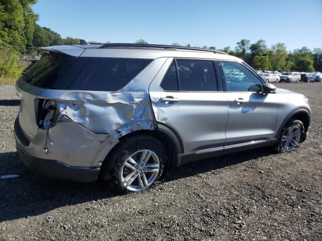 1FMSK8DH7MGB38368 - 2021 FORD EXPLORER XLT Silber Foto 3