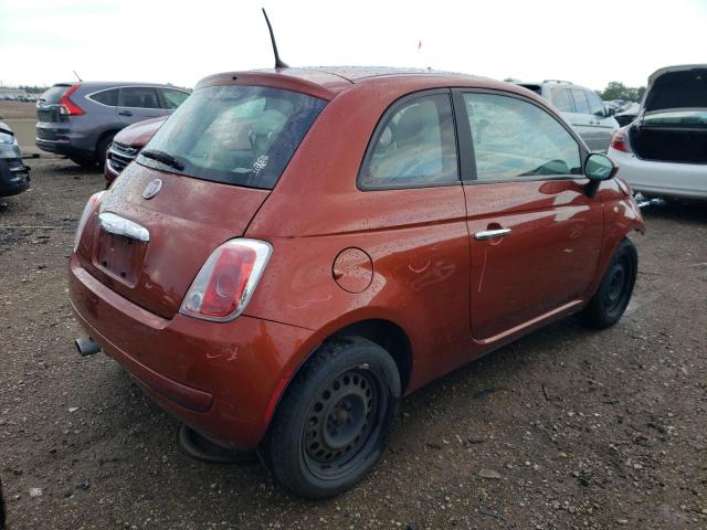 3C3CFFAR4CT330506 - 2012 FIAT 500 POP ORANGE photo 3