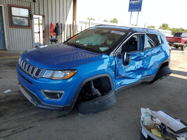 3C4NJDCBXKT806280 - 2019 JEEP COMPASS LIMITED BLUE photo 1