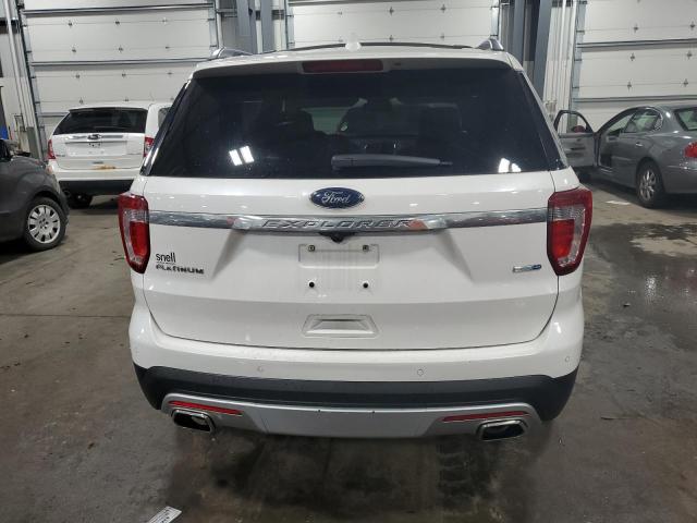 1FM5K8HT1HGD41578 - 2017 FORD EXPLORER PLATINUM WHITE photo 6