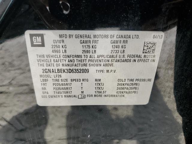 2GNALBEK3D6352009 - 2013 CHEVROLET EQUINOX LS Qara foto 13