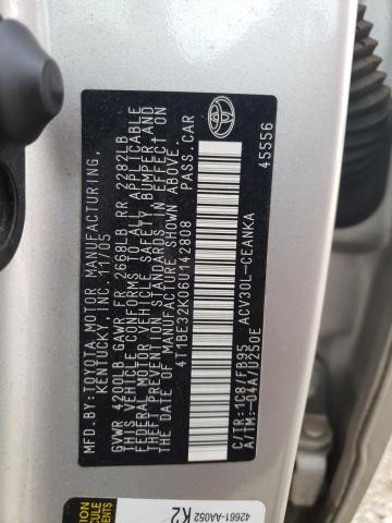 4T1BE32K06U142808 - 2006 TOYOTA CAMRY LE SILVER photo 12