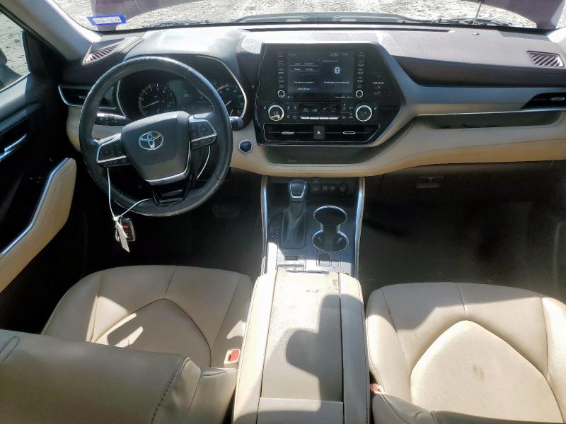 5TDGZRBH1MS100493 - 2021 TOYOTA HIGHLANDER XLE წითელი ფოტო 8