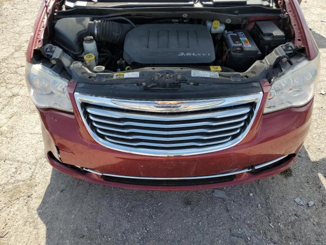 2C4RC1CG1DR589150 - 2013 CHRYSLER TOWN & COU TOURING L BURGUNDY photo 12