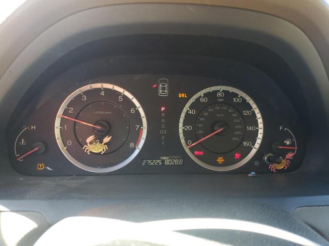 1HGCP2F89AA056274 - 2010 HONDA ACCORD EXL BURGUNDY photo 9