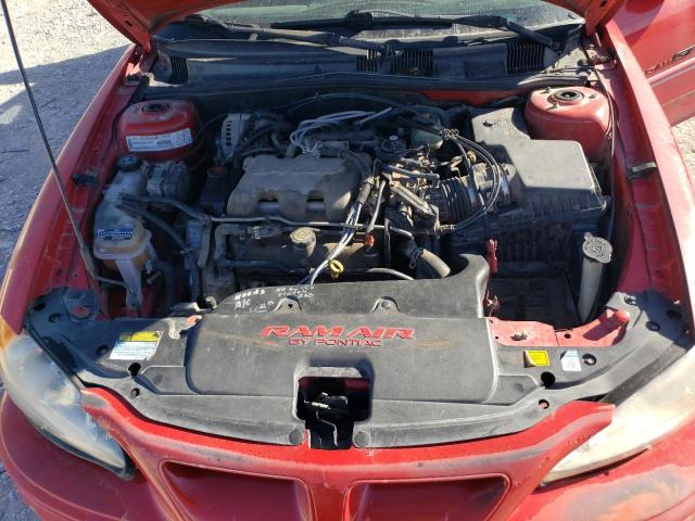 1G2NW12E21M501408 - 2001 PONTIAC GRAND AM GT RED photo 11