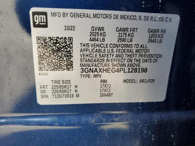 3GNAXHEG4PL128198 - 2023 CHEVROLET EQUINOX LS Կապույտ լուսանկար 13