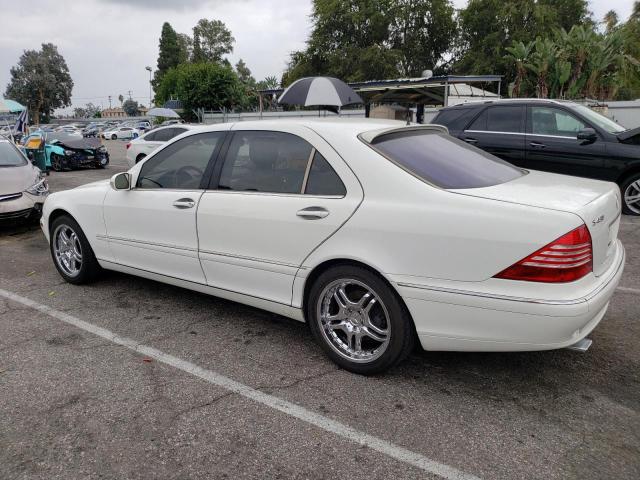 WDBNG70JX2A239408 - 2002 MERCEDES-BENZ S 430 WHITE photo 2