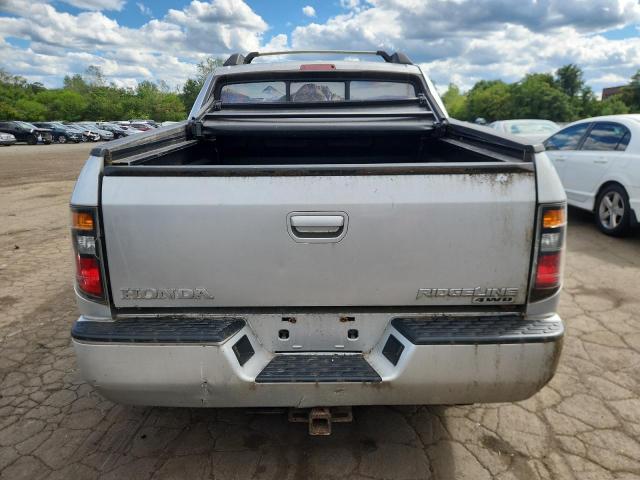 2HJYK16536H515905 - 2006 HONDA RIDGELINE RTL SILVER photo 6