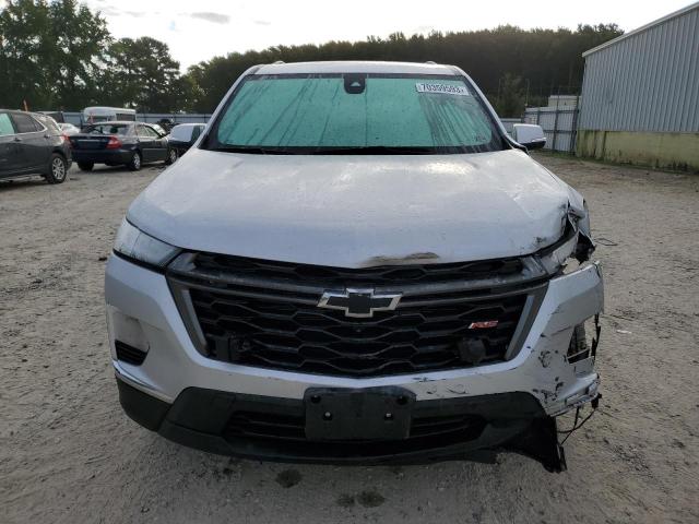 1GNERJKW6NJ160296 - 2022 CHEVROLET TRAVERSE RS SILVER photo 5