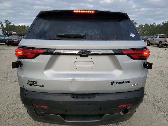 1GNERJKW6NJ160296 - 2022 CHEVROLET TRAVERSE RS SILVER photo 6