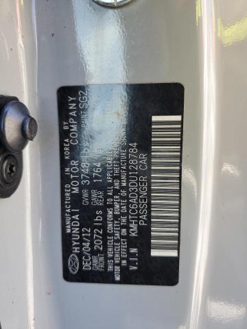 KMHTC6AD3DU128784 - 2013 HYUNDAI VELOSTER 灰色 照片 13