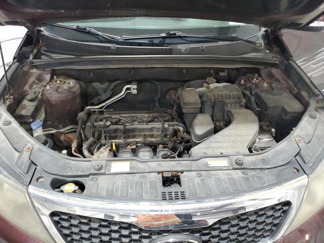 5XYKU3A10BG077440 - 2011 KIA SORENTO EX 勃艮第红 照片 12
