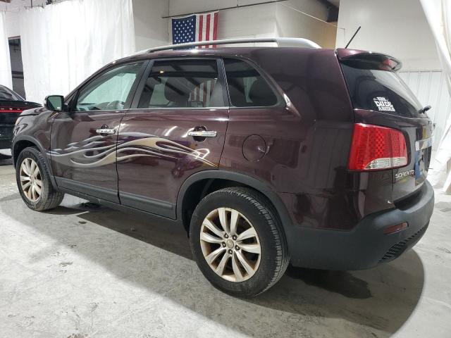 5XYKU3A10BG077440 - 2011 KIA SORENTO EX 勃艮第红 照片 2