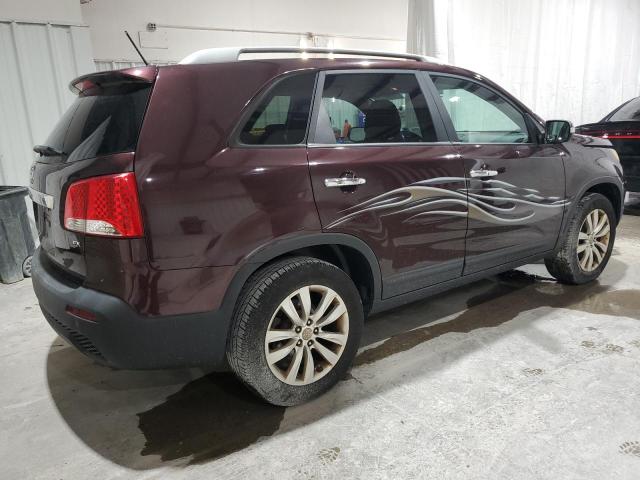5XYKU3A10BG077440 - 2011 KIA SORENTO EX 勃艮第红 照片 3