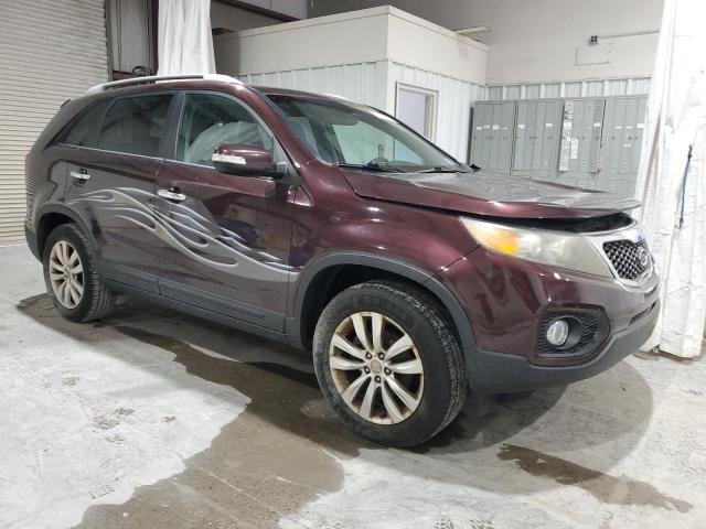 5XYKU3A10BG077440 - 2011 KIA SORENTO EX 勃艮第红 照片 4