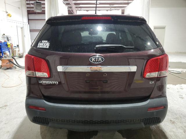 5XYKU3A10BG077440 - 2011 KIA SORENTO EX 勃艮第红 照片 6