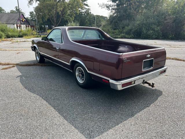 3GCCW80Z0GS907956 - 1986 CHEVROLET EL CAMINO BURGUNDY photo 3