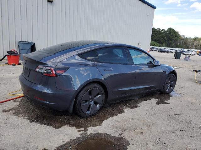 5YJ3E1EA1NF375720 - 2022 TESLA MODEL 3 BLUE photo 3