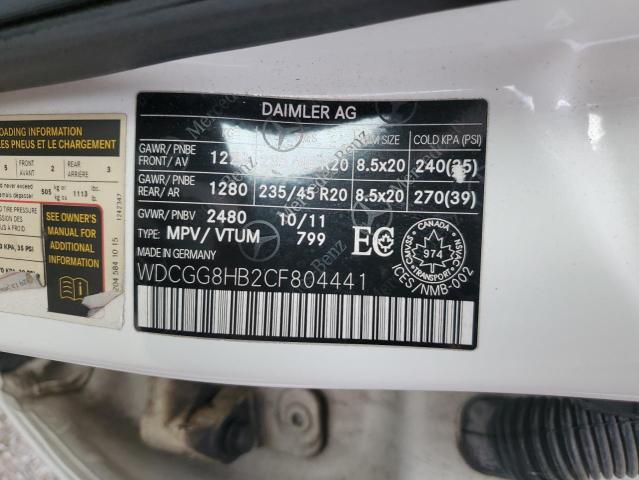 WDCGG8HB2CF804441 - 2012 MERCEDES-BENZ GLK 350 4MATIC WHITE photo 13