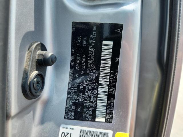 5TDYZ3DC1JS917624 - 2018 TOYOTA SIENNA XLE Сріблястий фото 13