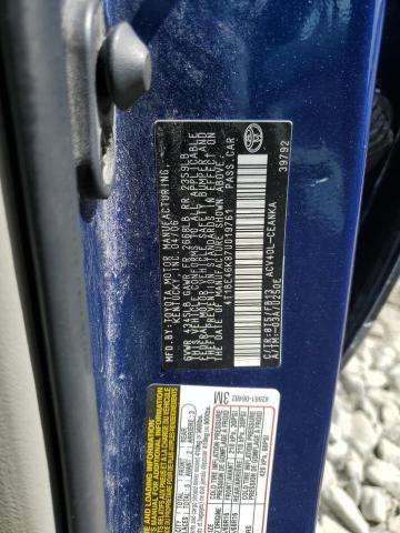4T1BE46K87U019761 - 2007 TOYOTA CAMRY CE 蓝色 照片 12