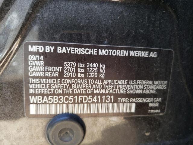 WBA5B3C51FD541131 - 2015 BMW 535 XI BLACK photo 12