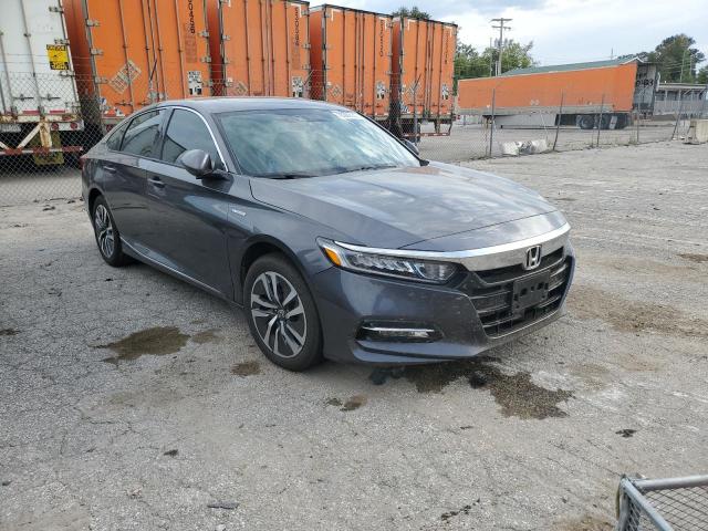 1HGCV3F50JA009667 - 2018 HONDA ACCORD HYBRID EXL CHARCOAL photo 4