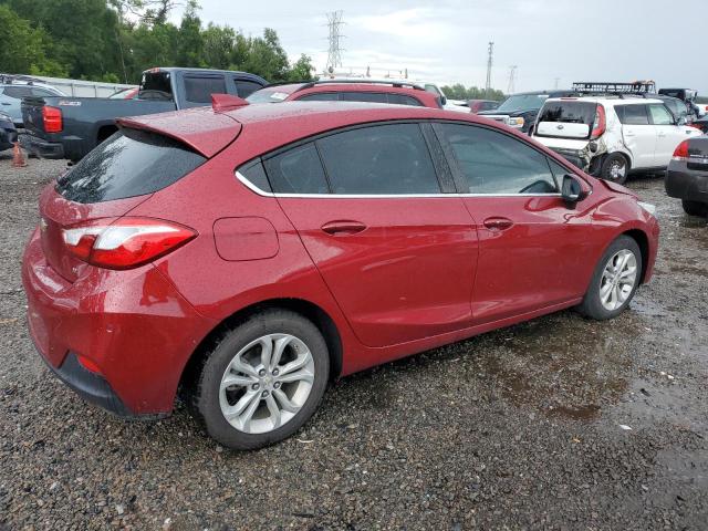 3G1BE6SM9KS606043 - 2019 CHEVROLET CRUZE LT RED photo 3