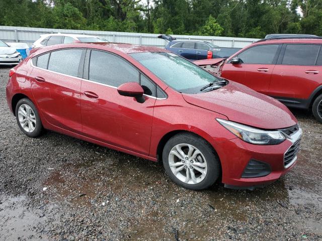 3G1BE6SM9KS606043 - 2019 CHEVROLET CRUZE LT RED photo 4