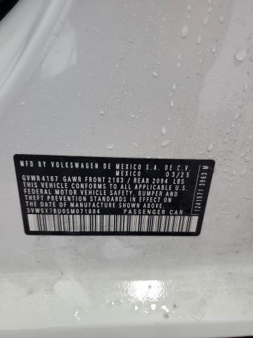 3VW5X7BU0SM071884 - 2025 VOLKSWAGEN JETTA S Blanco foto 12