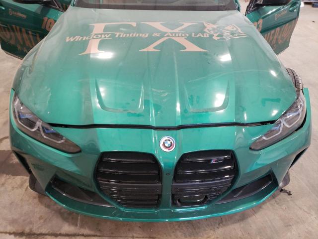 WBS43AY01PFP03285 - 2023 BMW M3 COMPETITION GREEN photo 11