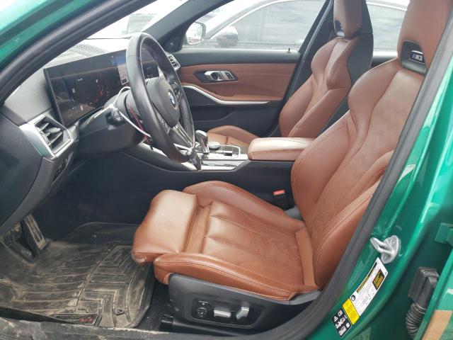 WBS43AY01PFP03285 - 2023 BMW M3 COMPETITION GREEN photo 7