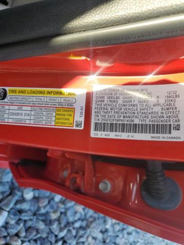 2HGFE2F58PH514096 - 2023 HONDA CIVIC SPORT 红色 照片 13