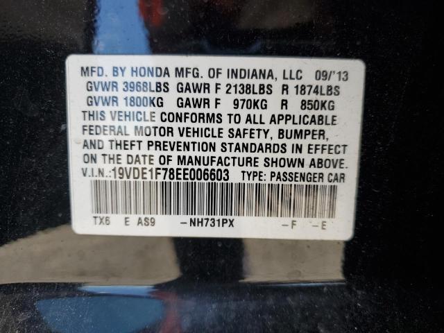 19VDE1F78EE006603 - 2014 ACURA ILX 20 TECH BLACK photo 13