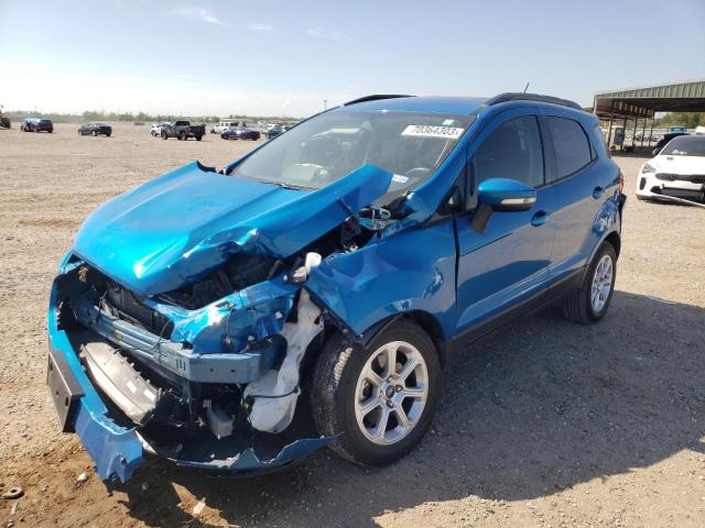 MAJ3S2GE8KC303667 - 2019 FORD ECOSPORT SE BLUE photo 1