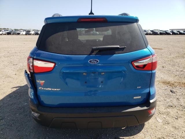 MAJ3S2GE8KC303667 - 2019 FORD ECOSPORT SE BLUE photo 6