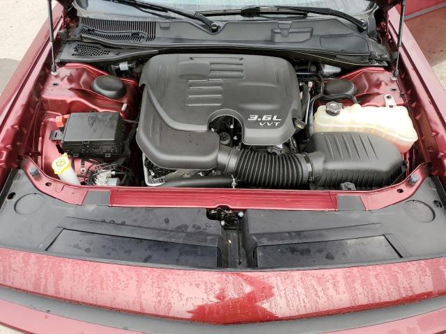 2C3CDZAG6JH132635 - 2018 DODGE CHALLENGER SXT BURGUNDY photo 11