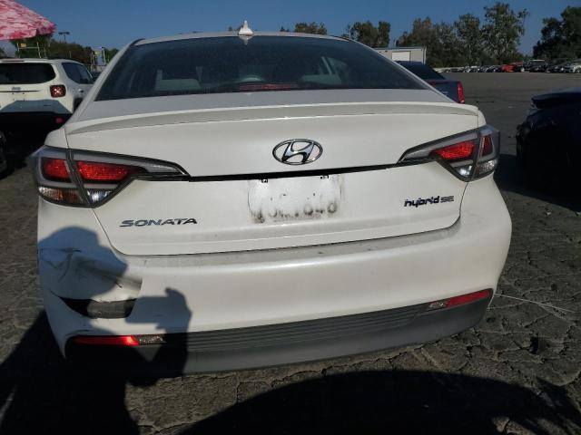 KMHE24L16HA043514 - 2017 HYUNDAI SONATA HYBRID WHITE photo 6