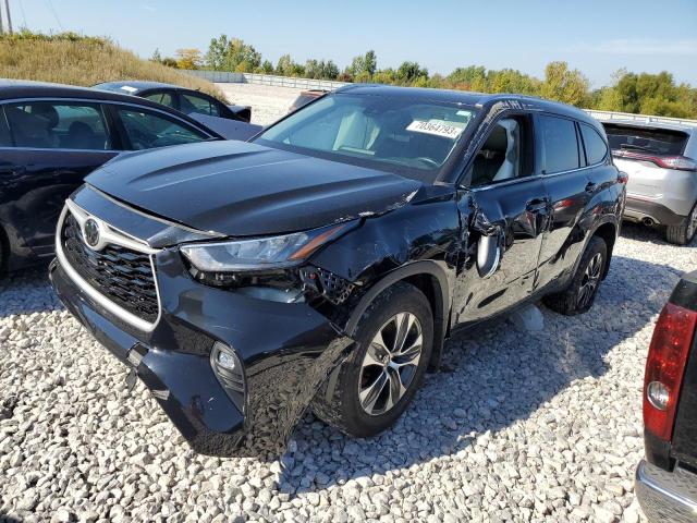5TDGZRBH3LS028338 - 2020 TOYOTA HIGHLANDER XLE BLACK photo 1