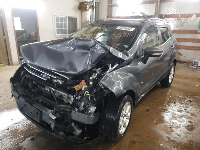 MAJ3S2GE0LC348281 - 2020 FORD ECOSPORT SE GRAY photo 1
