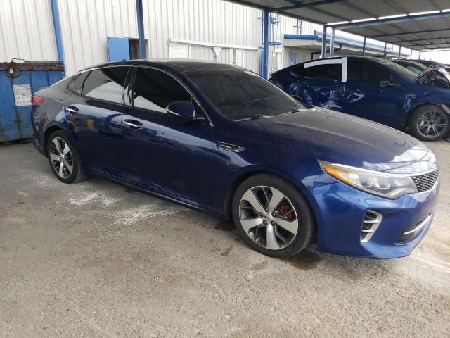5XXGW4L21HG142336 - 2017 KIA OPTIMA SX BLUE photo 4