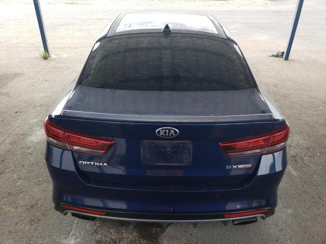5XXGW4L21HG142336 - 2017 KIA OPTIMA SX BLUE photo 6