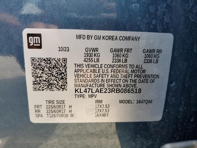 KL47LAE23RB086518 - 2024 BUICK ENVISTA PREFERRED BLUE photo 14
