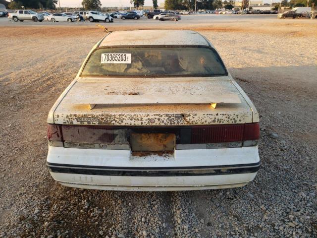 1MEPM6047LH635147 - 1990 MERCURY COUGAR LS WHITE photo 6