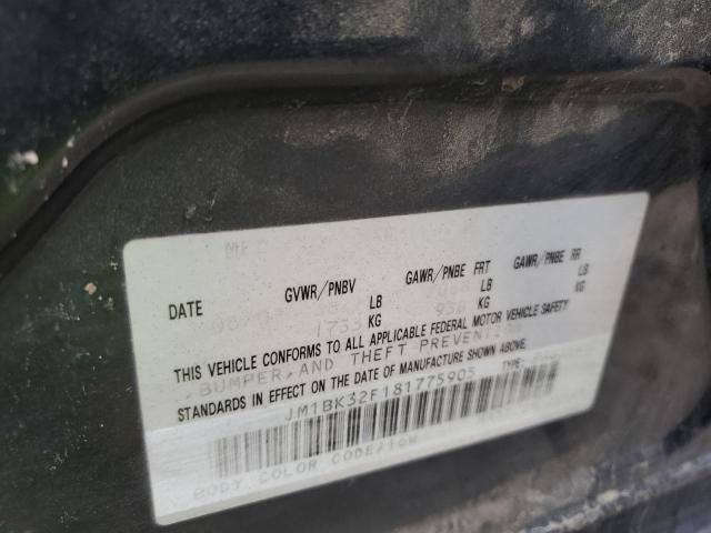 JM1BK32F181775905 - 2008 MAZDA 3 I 黑色 照片 12